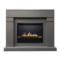 Электрокамин RealFlame Lindelse 26 GR c очагом 3D Cassette 630 Black Panel